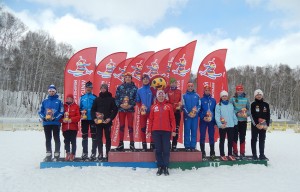 Нанраждение. Крайние справа Кошелев, Завацкая, Чабулова и Апанасенко